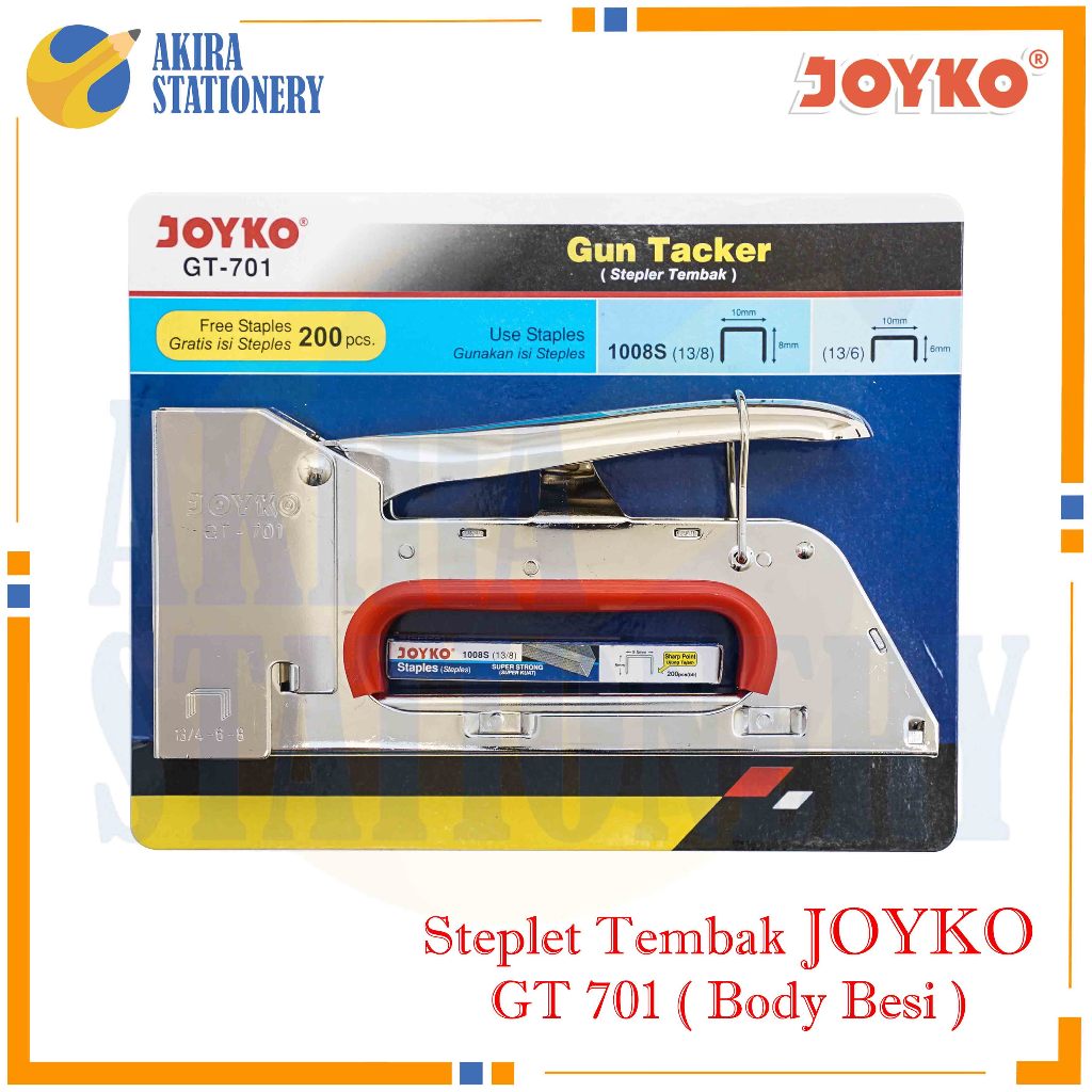 Jual Mesin Stapler Tembak JOYKO GT 701 / Gun Tacker GT-701 Metal ...