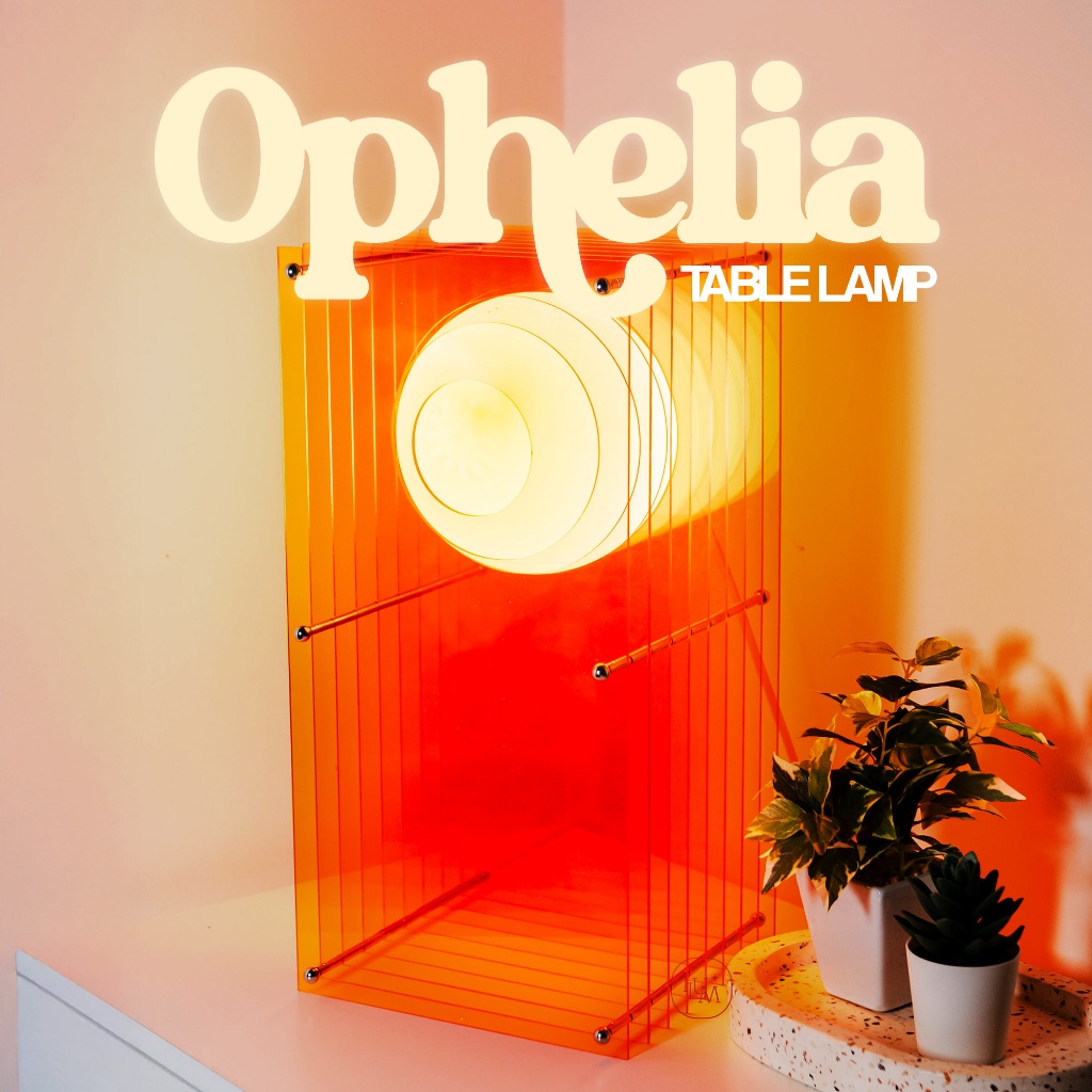 Jual OPHELIA Table Lamp Rectangle Layer Lamps | Shopee Indonesia