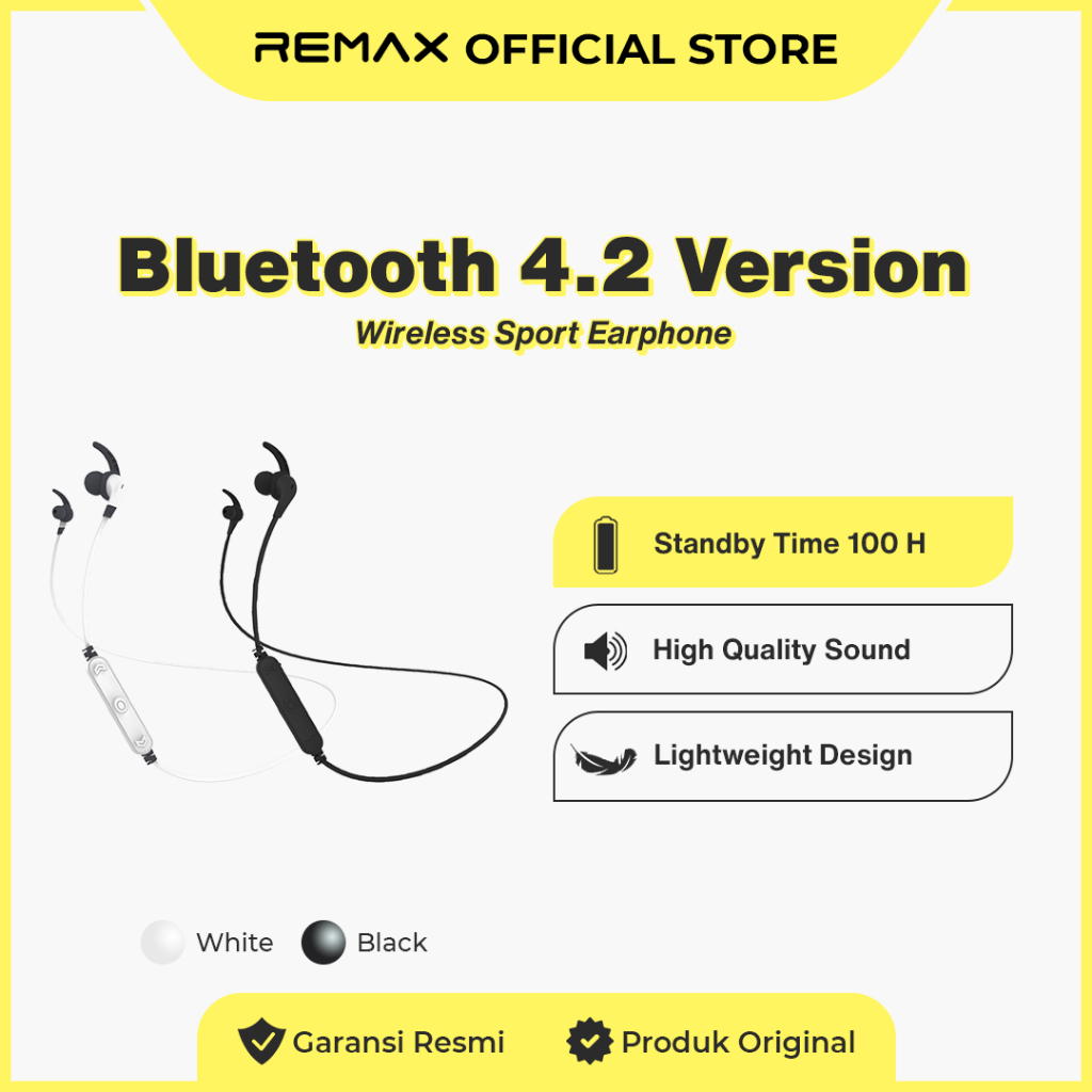 Jual Remax Earphone Wireless Bluetooth 4,2 With Postal Music&Call RB ...