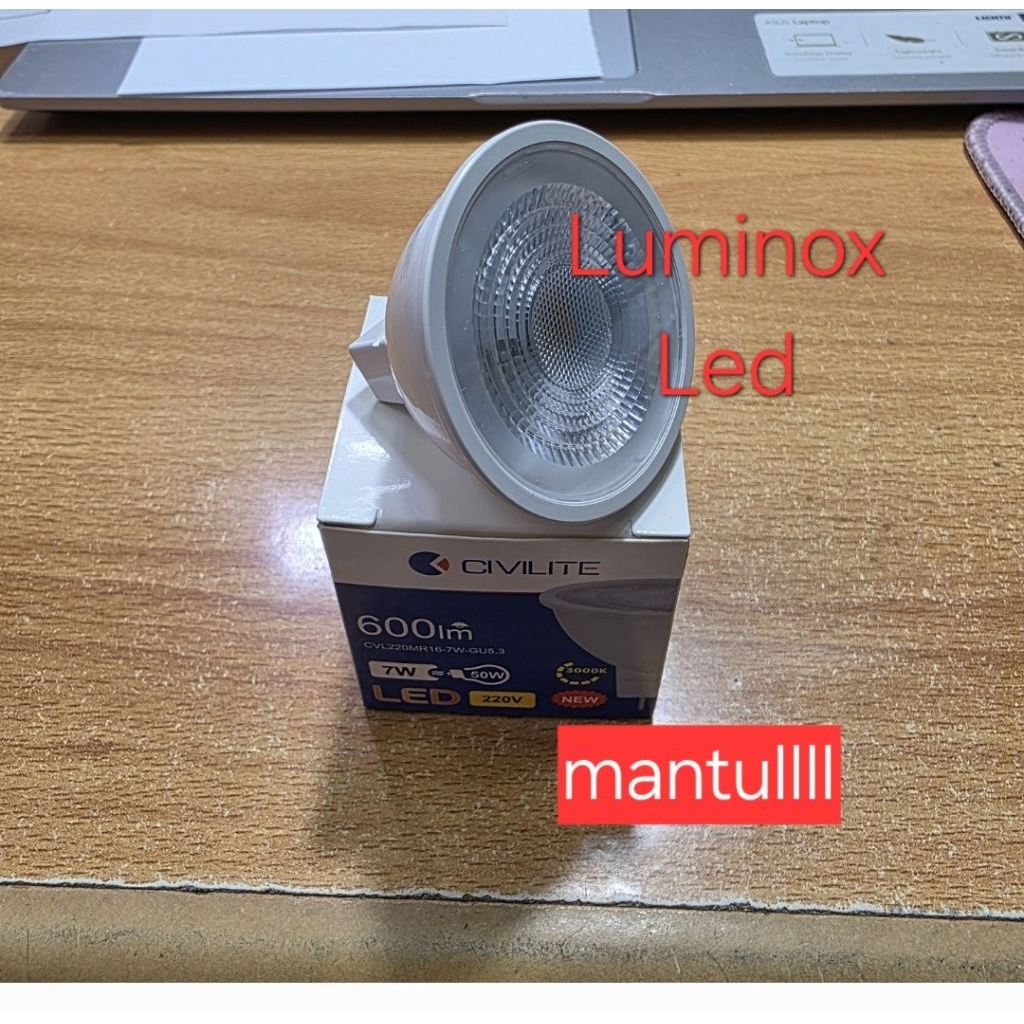 Jual lampu mr16 led civilite 7w 7watt 3000k 4000k / spotlight led ...