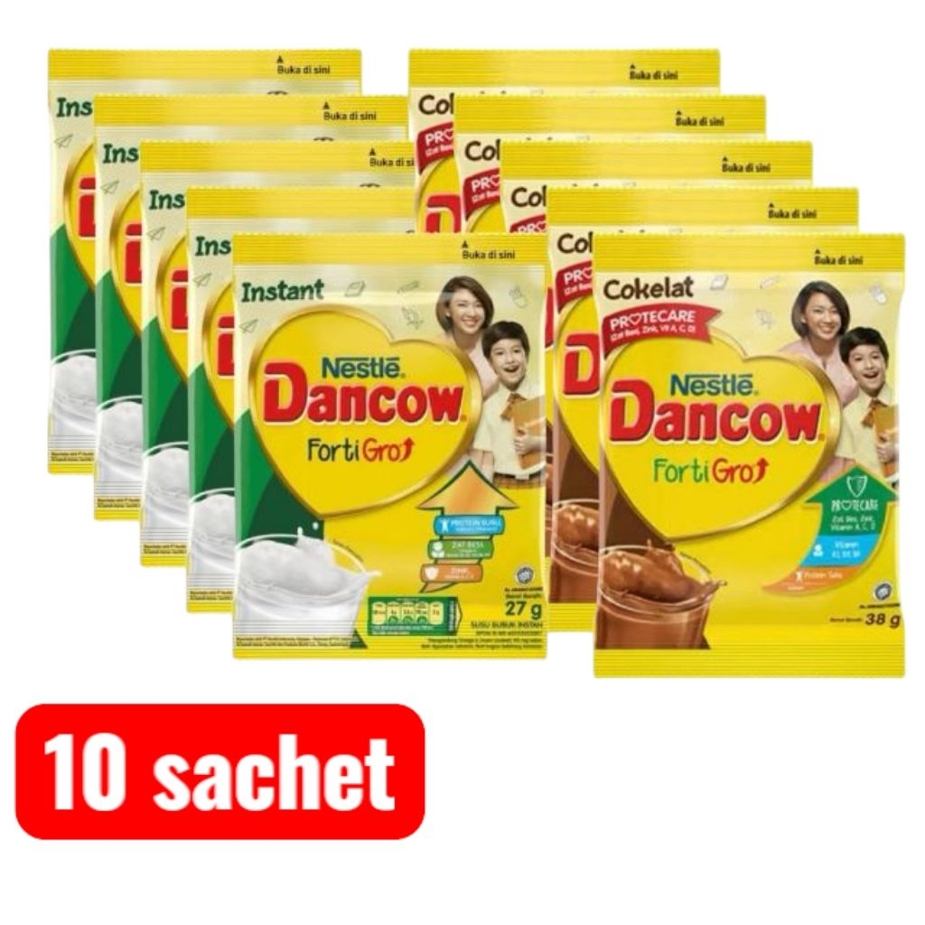 Jual Dancow fortigro renteng isi 10 sachet EXP September 2026 | Shopee ...