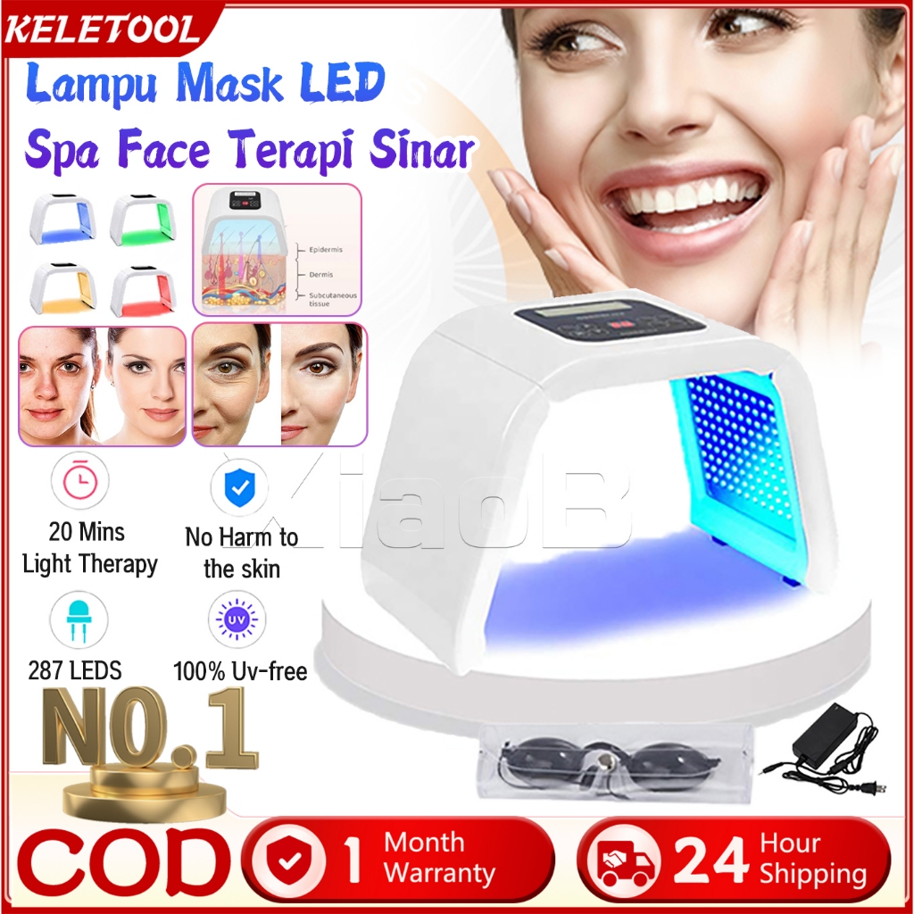 Jual 【In Stock】Alat Perawatan Wajah Spa Face Terapi Sinar Lampu Masker ...