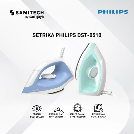 Jual SETRIKA PHILIPS DRY ION DST-0510 / DST 0510 ANTI LENGKET ...