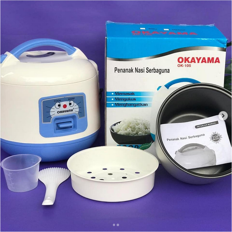 Jual Magic Com OKAYAMA OK-105 1 Liter – Penanak Nasi Elektrik Praktis ...