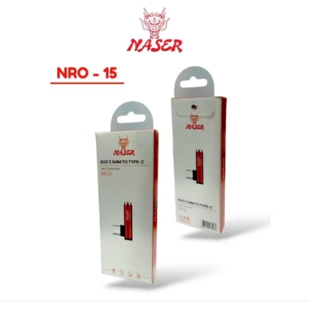 Jual Naser NRO-15 OTG Aux 3.5mm to Type C Converter Adapter | Shopee ...