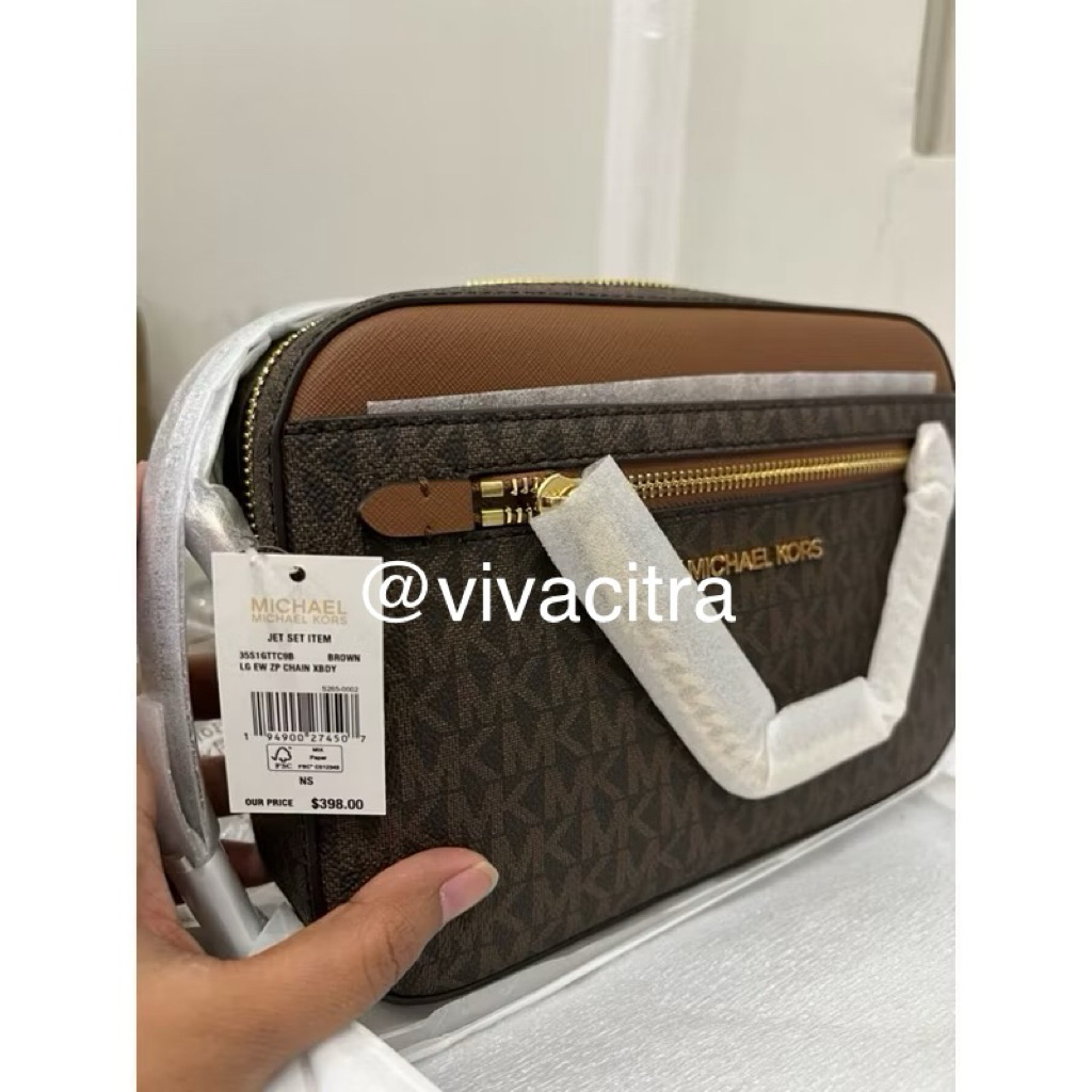 MICHAEL KORS JET SET ITEM CHAIN XBODY CROSSBODY READY NEW SALE ORIGINAL  STORE !!