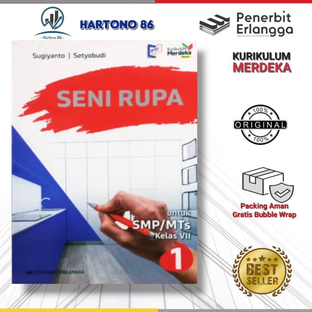 Jual Buku SENI RUPA erlangga SMP/MTs kelas 7 kurikulum merdeka | Shopee ...