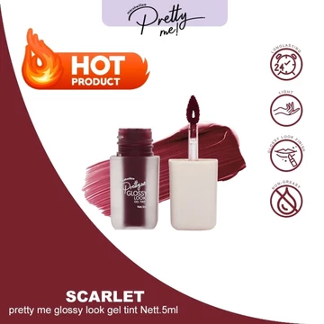 Marshwillow Pretty Me Glossy Look Gel Tint ( 5 Ml ) Liptint Gel Bibir Kilau Gloss Look Finish