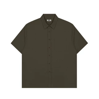 M231 Kemeja Pria Boxy Tekstur Taupe 1170B
