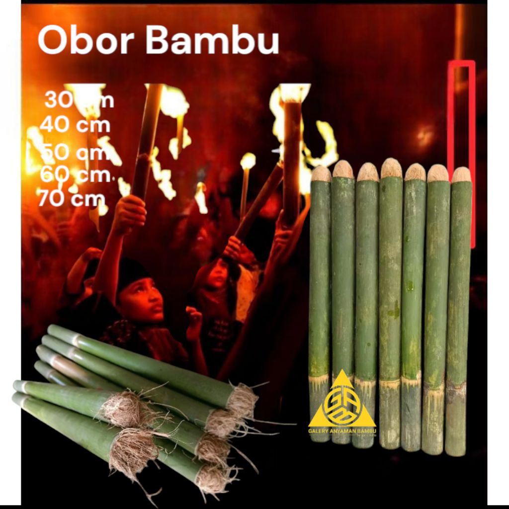 Jual Obor Bambu, oncor + sumbu 30 cm, 40 cm, 50 cm, 60 cm, 70 cm ...