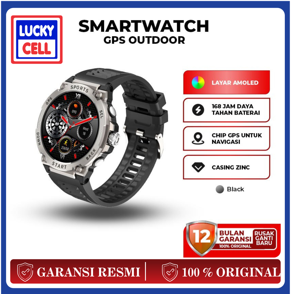 Jual VIVAN Smart Watch VWX1 Titanium GPS Amoled 100+ Sports Mode ...