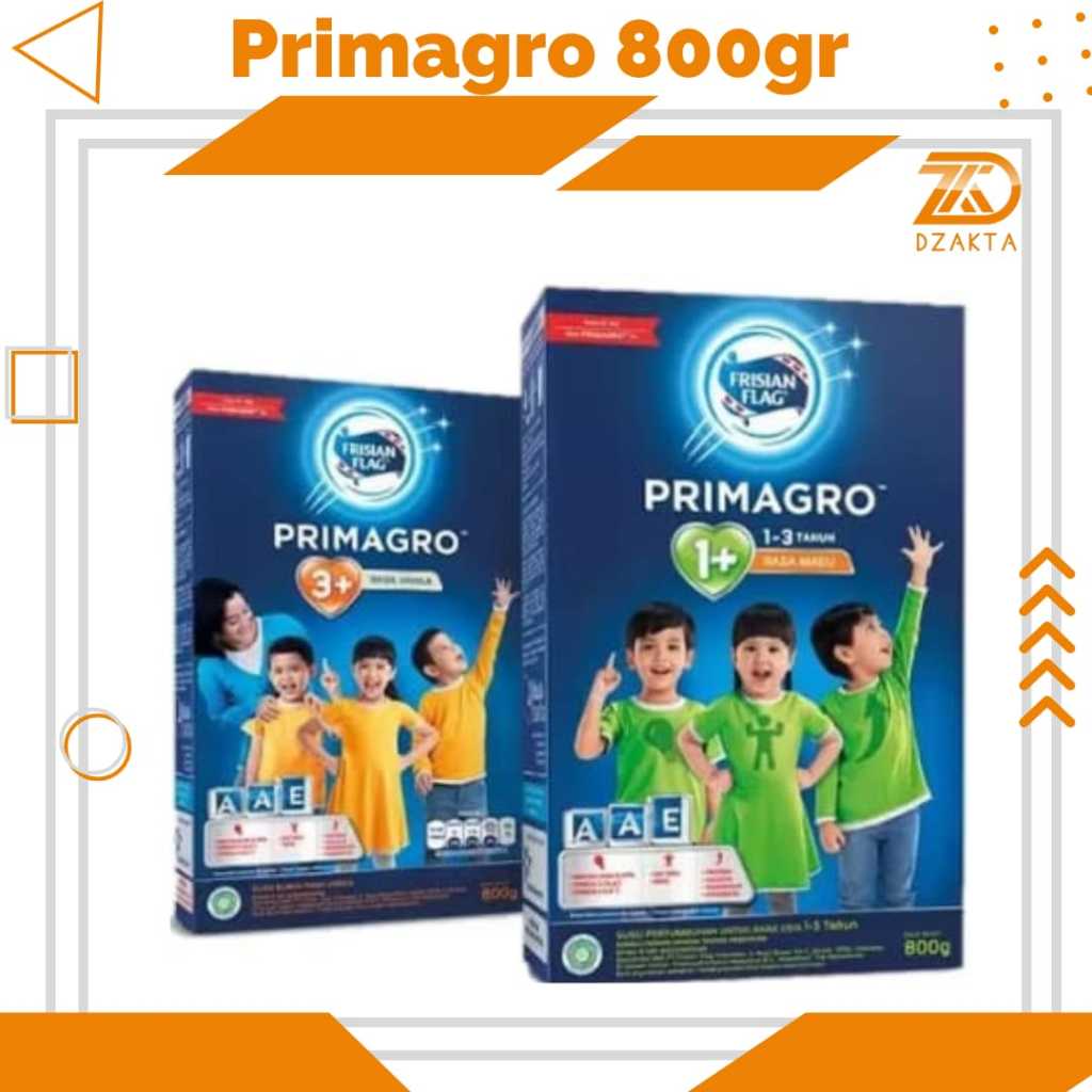 Jual Primagro 1+ dan 3+ 800gr Rasa Madu/Vanilla Susu Formula Primagro ...