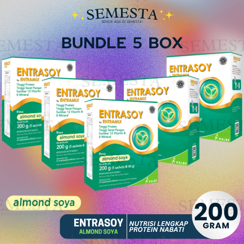 Jual Bundle 5 Box - Entrasoy Rasa Almond Soya | Shopee Indonesia