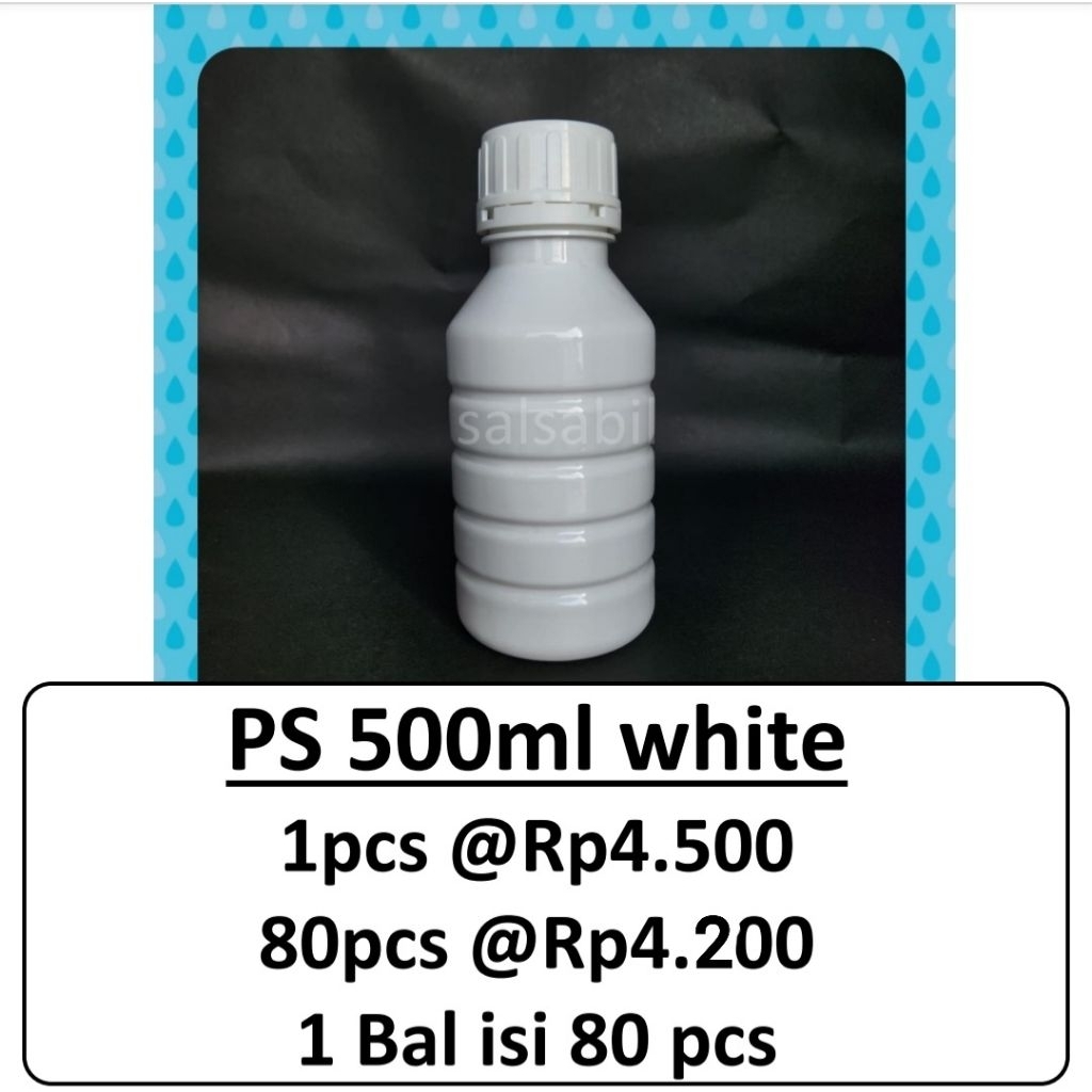 Jual Botol PS 500ml White | Shopee Indonesia