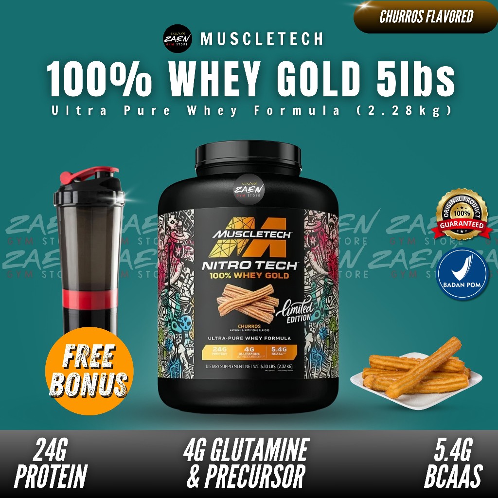 Jual MUSCLETECH NITROTECH 100% WHEY GOLD 5LB | Shopee Indonesia