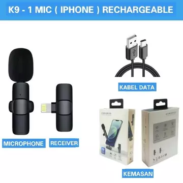 2 Mic Clip On Wireless Mikrofon Dengan Clip On Wireless Microphone Mikrofon For Type C