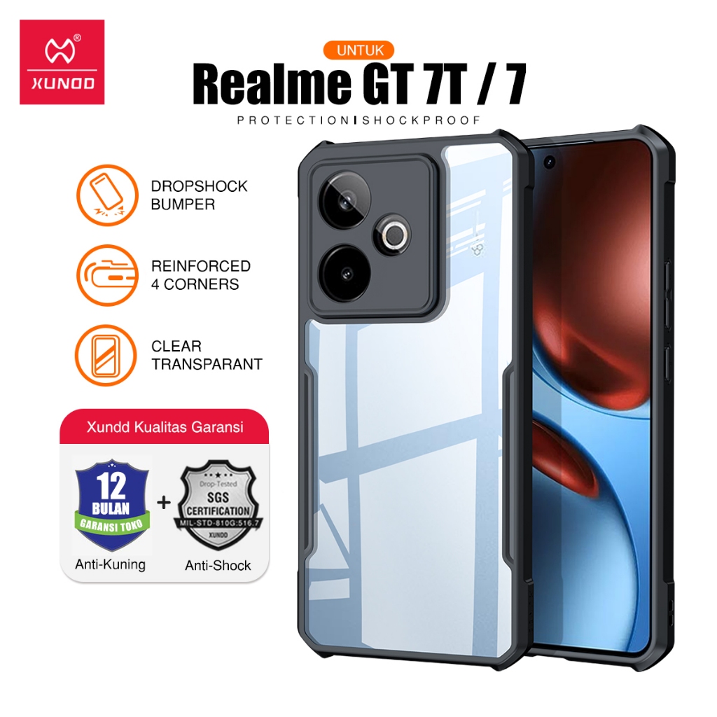 Jual XUNDD Case Untuk Realme GT 7 / Realme GT 7T 6.78 inch Shockproof ...