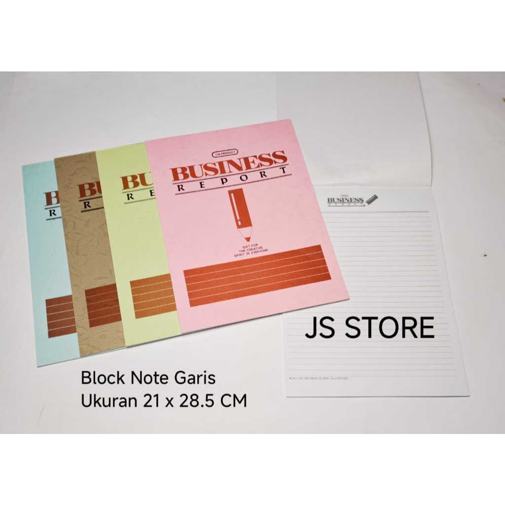 Jual Block Note Garis Ukuran Besar 21 x 28.5 CM | Shopee Indonesia