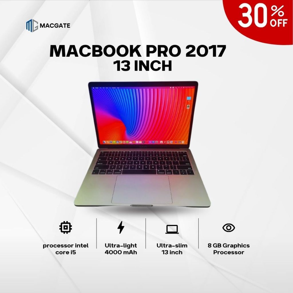 (FLASH SALE) MACBOOK PRO RETINA 2017 13 INCH RAM SSD 256/512 GB INTEL  CORE I5 MULUS BERGARANSI