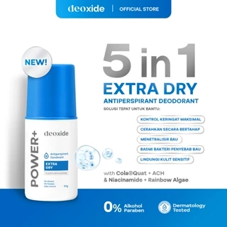 [Pre-order] Deoxide Antiperspirant Deodorant Roll On POWER+ For Hyperhidrosis 60 Gr