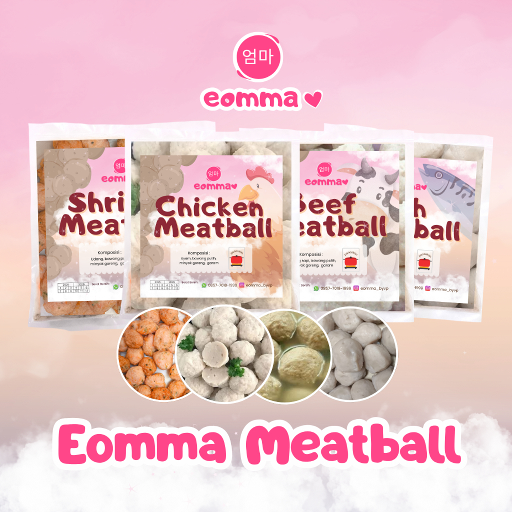 Jual EOMMA FROZEN CHICKEN BALL / MEAT BALL / BAKSO AYAM / BAKSO SAPI ...
