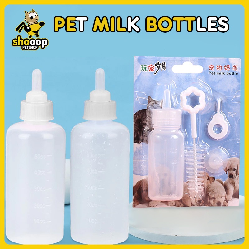 Product image Newborn Kitten Pacifier Cat Milk Pacifier Bottle Cat Dog + Brush+Dot 1