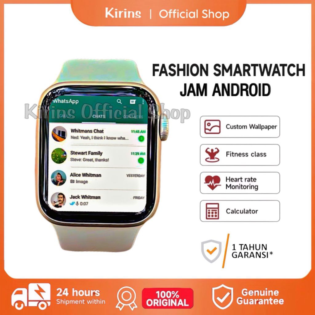 Jual [100%ORIGINAL] Jam Tangan Hp Android Pintar WhatsApp Telpon SMS ...