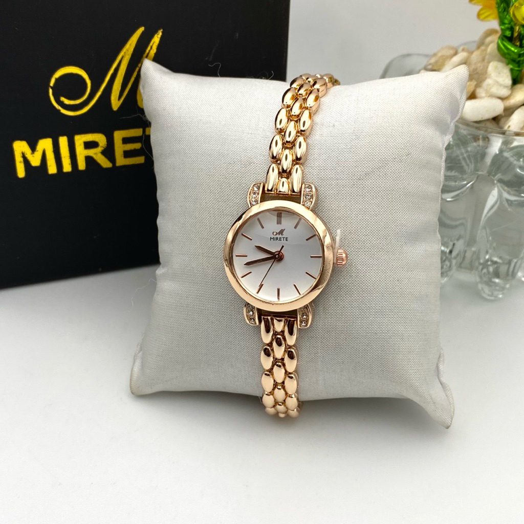 Jual Mirete R274 Jam Tangan Wanita Analog Rantai Mewah Elegant Bahan ...