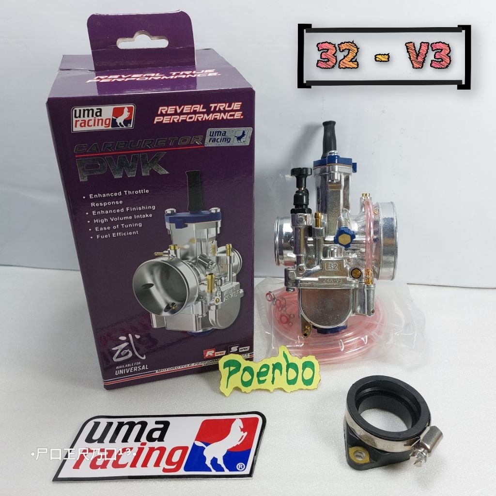 Jual KARBURATOR UMA RACING V3 32mm karbu pwk uma 32MM | Shopee Indonesia