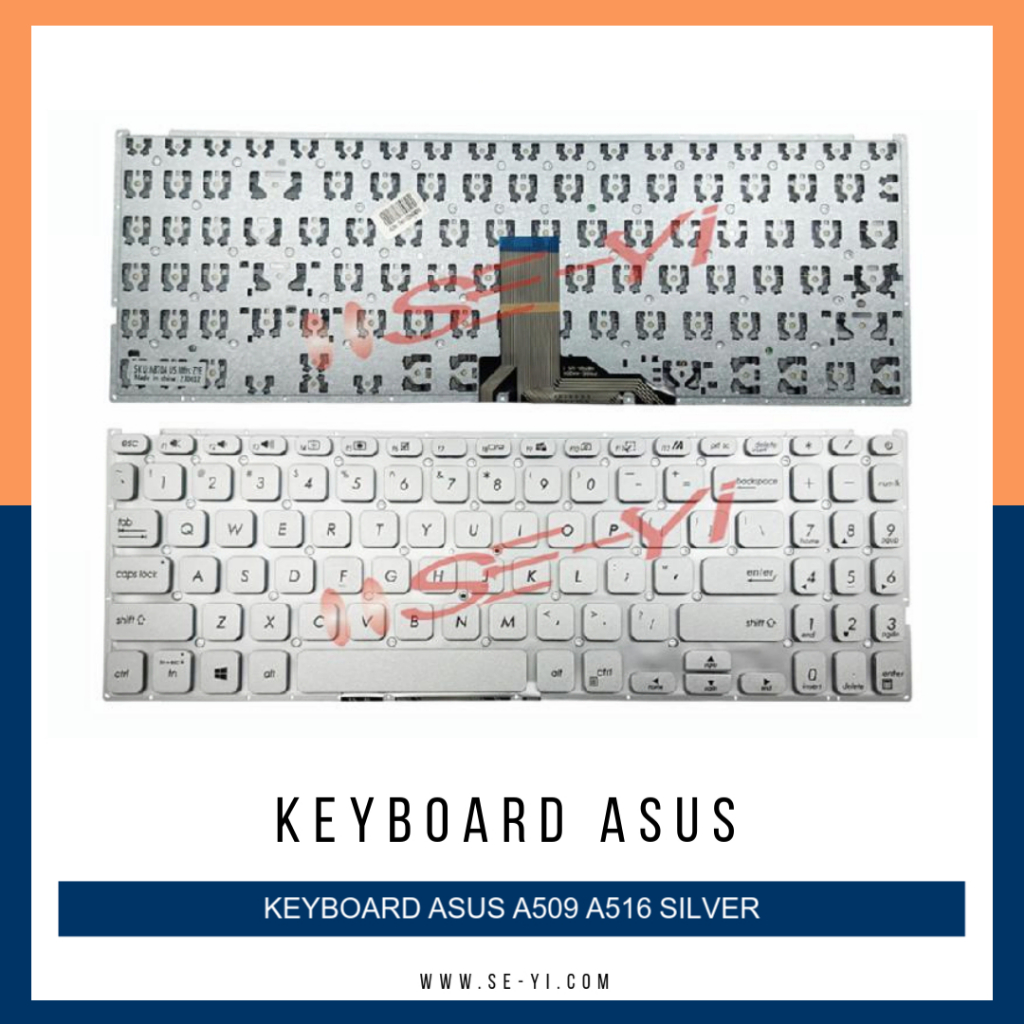 Jual KEYBOARD LAPTOP ASUS A509 A516 SILVER | Shopee Indonesia