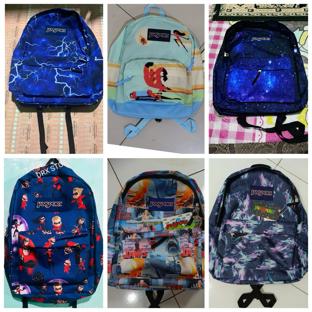 Jual JANSPORT import full tag embos, ukuran besar dan bahan tebal ...