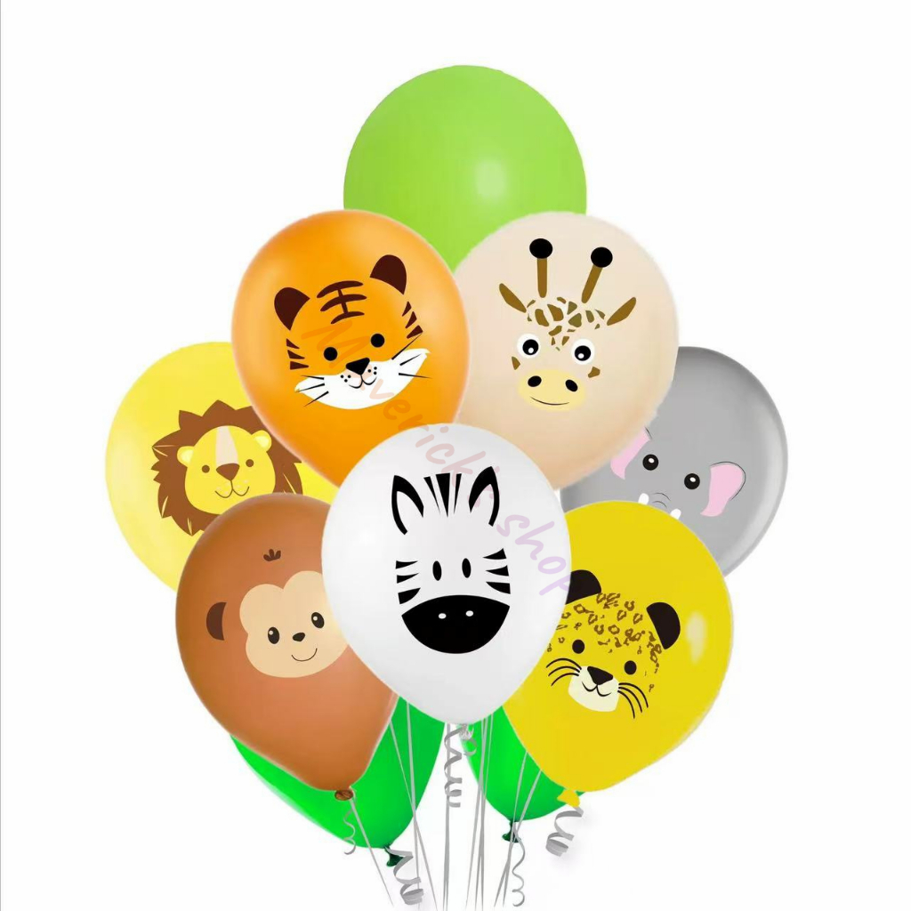 BALON LATEX ANIMAL MIX KARAKTER 10INCH ISI 100PCS