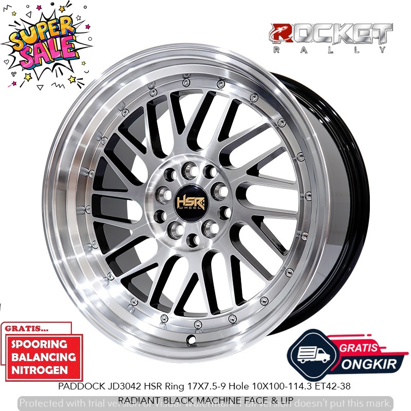 Jual PELEK RACING CELONG R17 LEBAR 75/9 ET42/38 PNP ZENIX HRV CIVIC ...