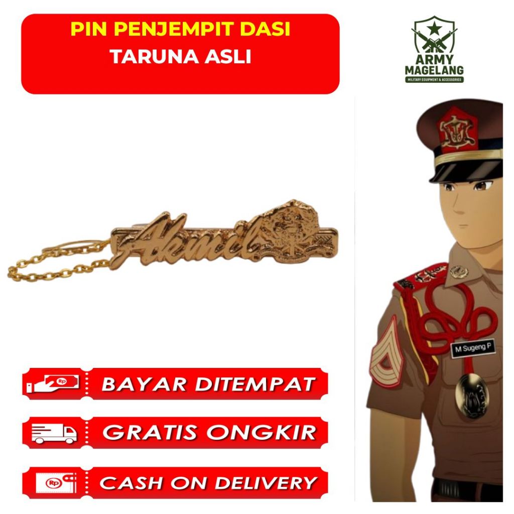Jual PIN PENJEPIT DASI AKMIL PDH TARUNA ASLI | Shopee Indonesia