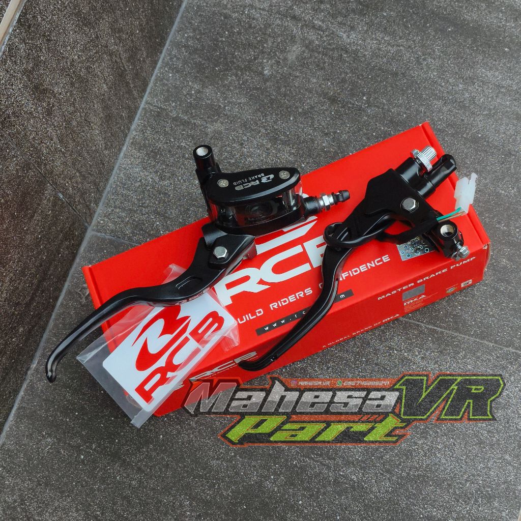 Jual Master rem kanan kiri original RCB Oval hitam/ master rem RCB Oval ...