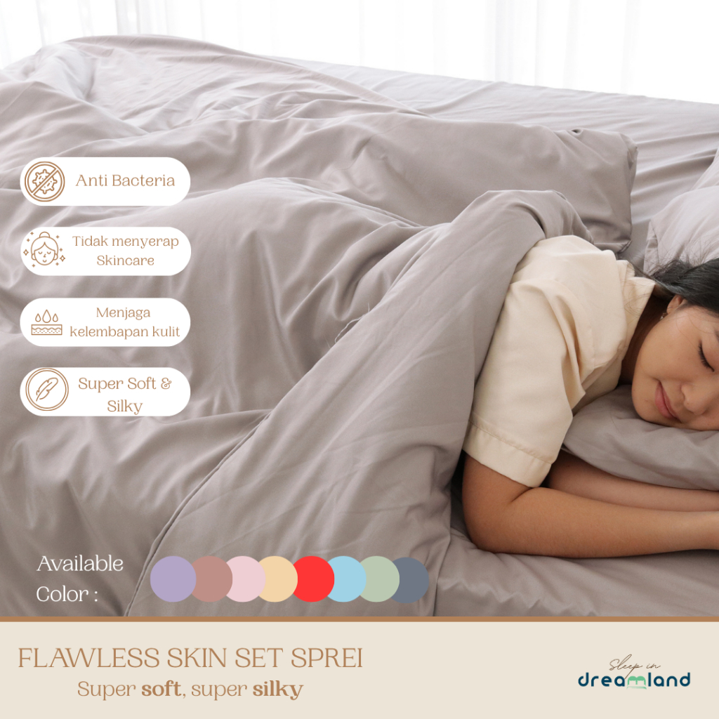 Jual SLEEP IN DREAMLAND | Flawless Skin Sprei Set | Microsilk Collagen ...