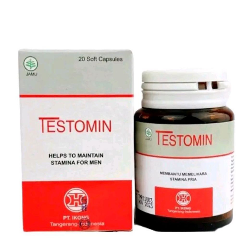 Jual Testomin 20kapsul memelihara fungsi ginjal, saluran kemih, stamina ...