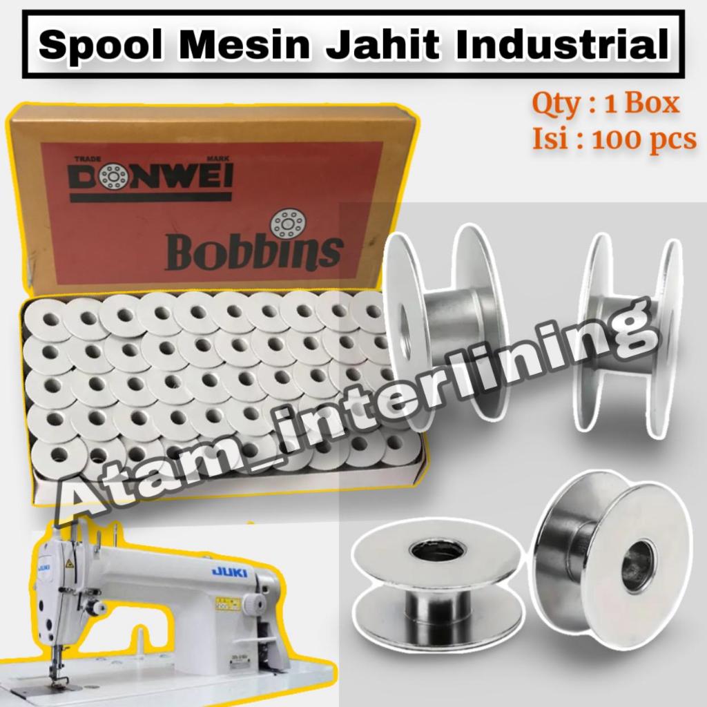 Jual 1 Box Spool Bobbin Industrial Mesin High Speed | Spoll | Spull ...