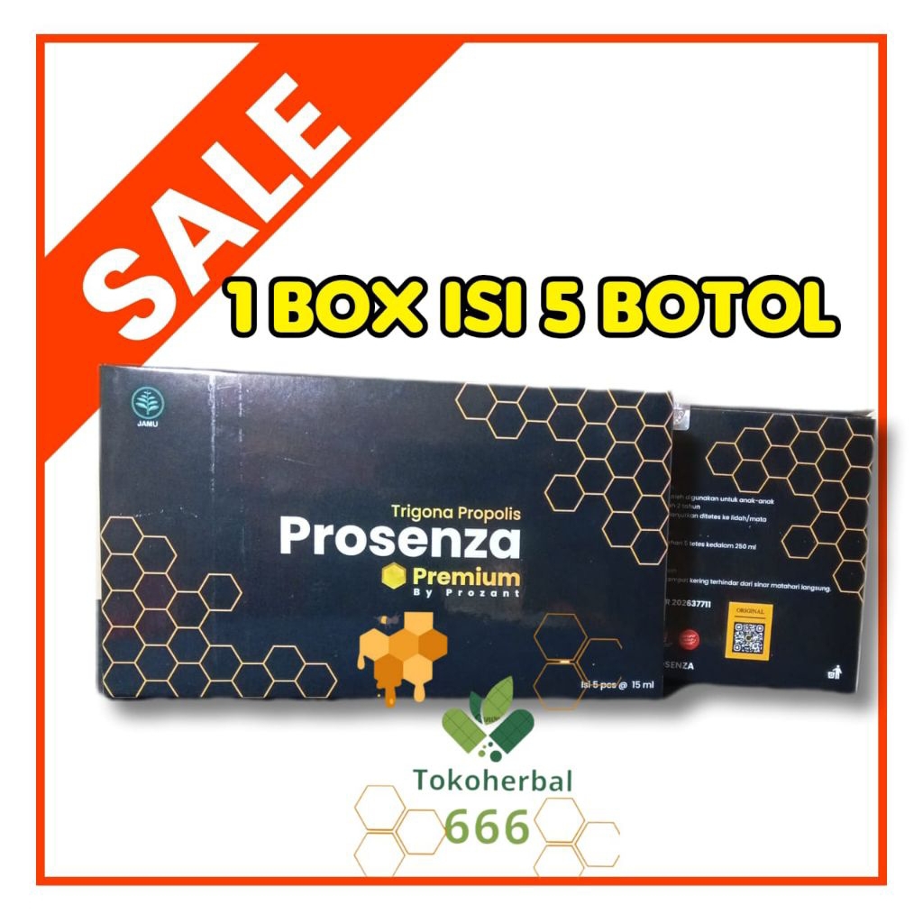Jual Propolis Prosenza 1 box isi 5 botol Asli original | Shopee Indonesia
