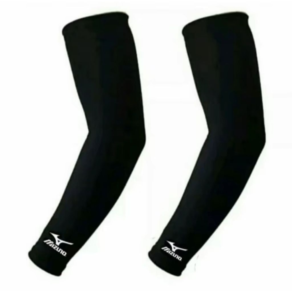 Jual sepasang manset lengan mzn hitam/manset tangan mizunno pria wanita ...