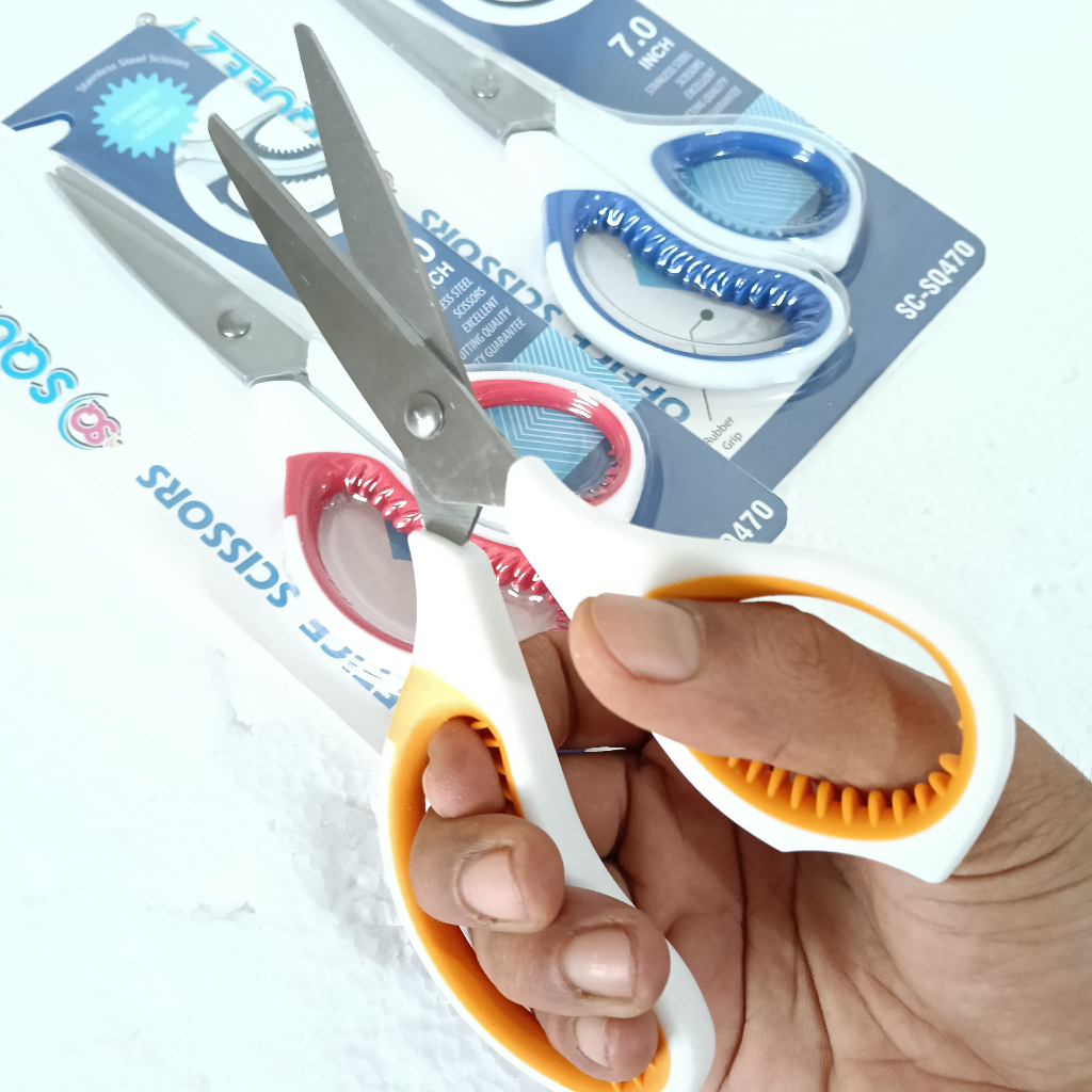 Jual SQUEEZY GUNTING SEDANG 7 INCH SCISSORS STAINLESS ANTI KARAT TAJAM ...