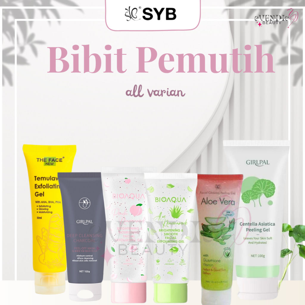 Jual SYB ALOEVERA FACIAL PEELING GEL GLOWING ORIGINAL / SNAIL PEELING ...