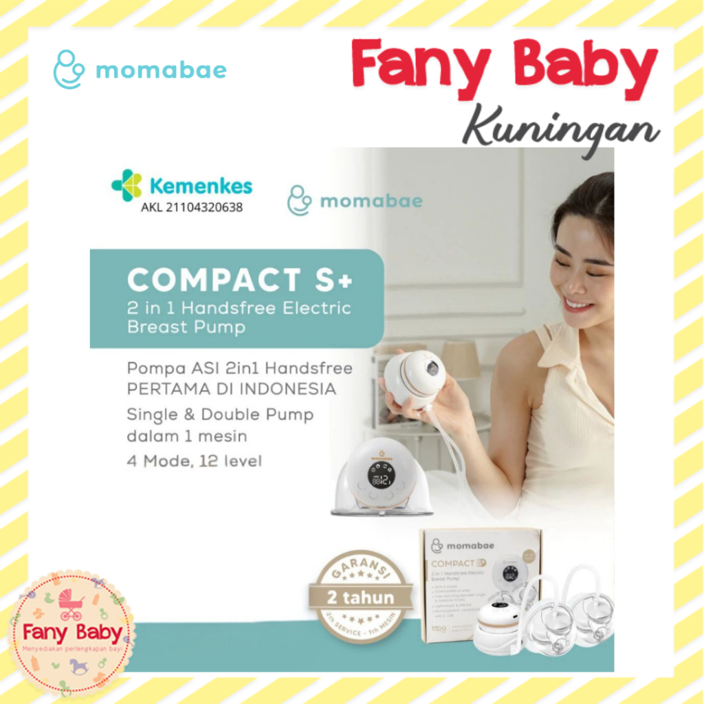 Jual MOMABAE COMPACT S+ BREAST PUMP | 2IN1 HANDSFREE BREAST PUMP ...