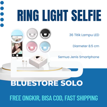 Ring Light Selfie LED Lampu Selfie LED Bisa Flashlight Kamera Flash Kamera