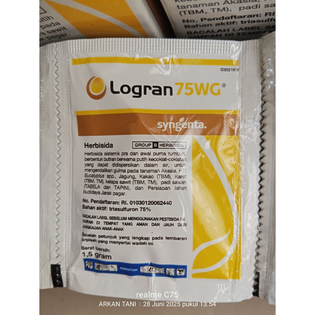 Jual HERBISIDA LOGRAN 75 WG 1,5 GRAM - SYNGENTA | Shopee Indonesia
