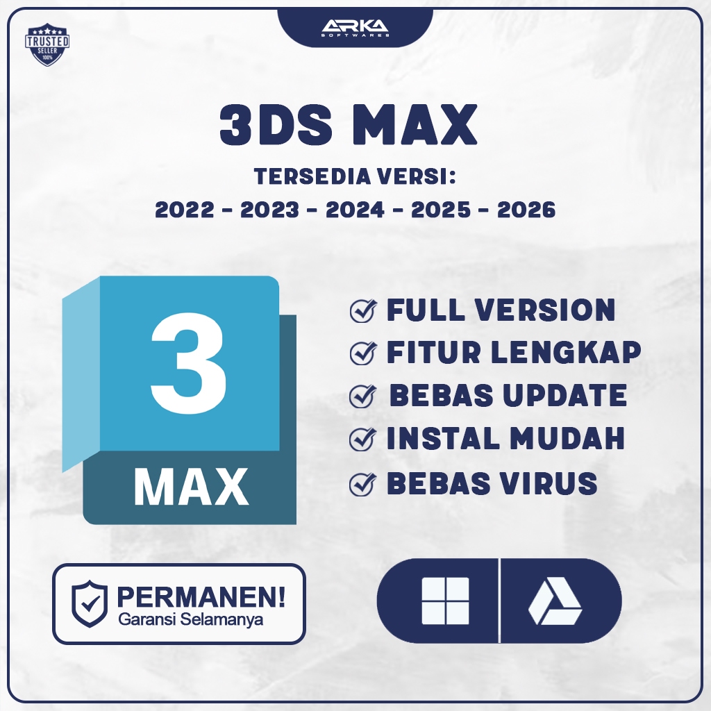  Jual 3dsMax 2026 + Vray Full Version Original Lifetime 