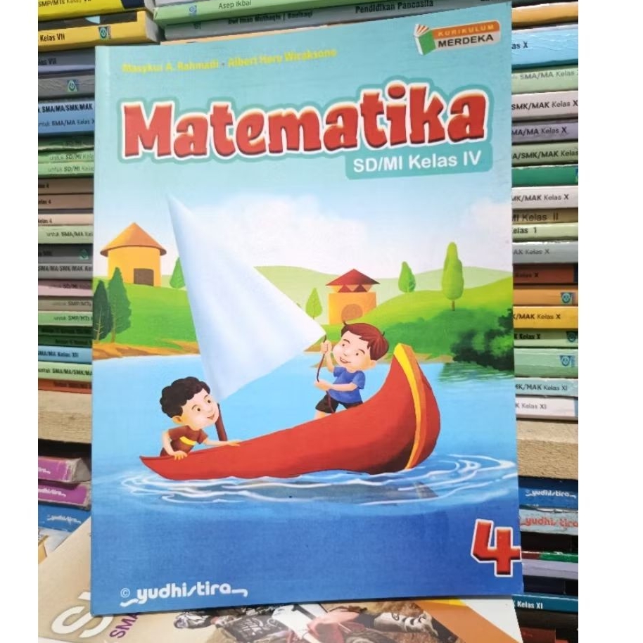 Jual original buku matematika untuk SD kelas 4 kurikulum merdeka ...
