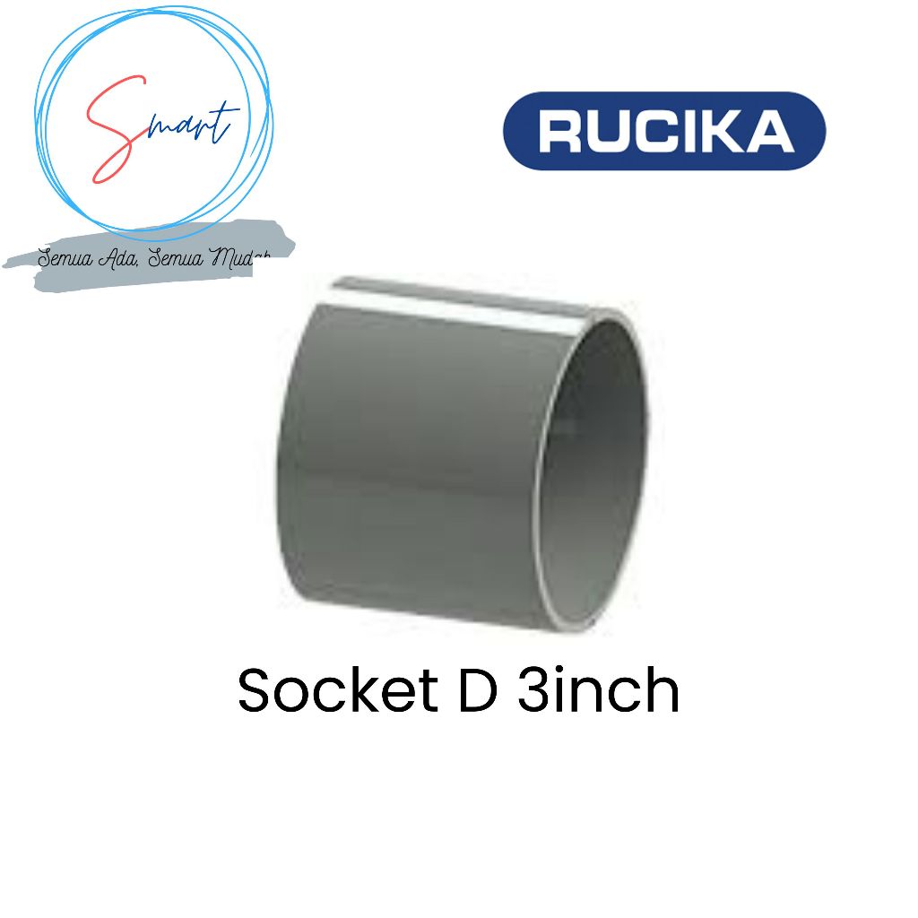 Jual RUCIKA Socket D 3 Inch Sock Sambungan Fitting Pipa PVC 3Inchi ...
