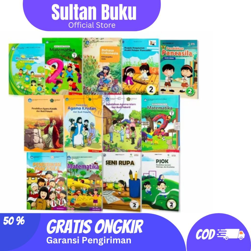 Jual BUKU PAKET KURIKULUM MERDEKA KELAS 2 SD - KEMENDIKBUD / DIKNAS ...
