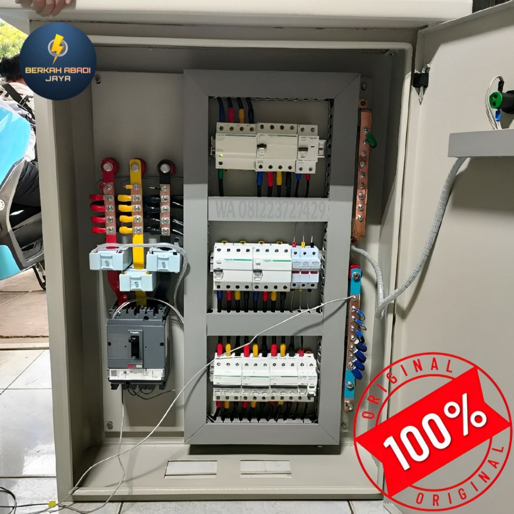 Jual panel sdp elcb + emergency stop 3phase 100a digital meter | Shopee ...